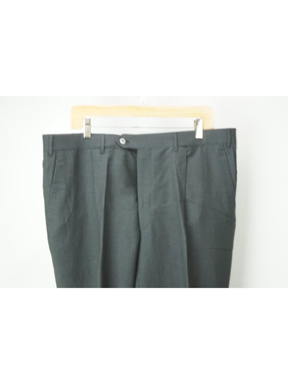 Corneliani Master Linen Blend Gray Woven Dress Pants Sz 56R EU BRAND NEW